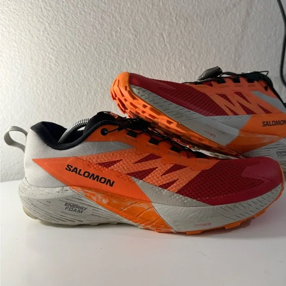 Salomon Red and Orange Athletic Shoes for Men - Picture 3 of 11